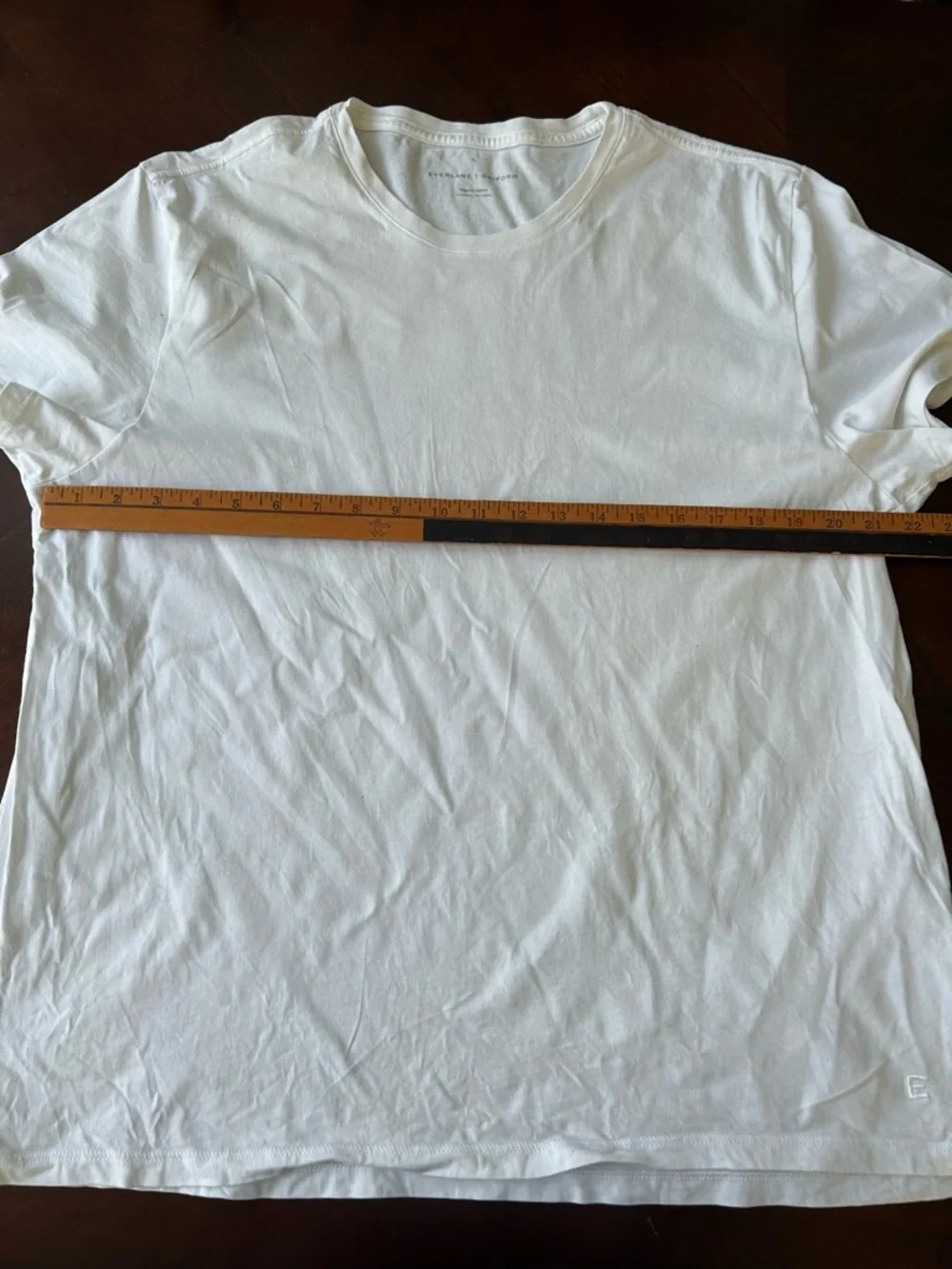 Everlane White Short Sleeve Crew Neck Tee basic size XL - Picture 4 of 6